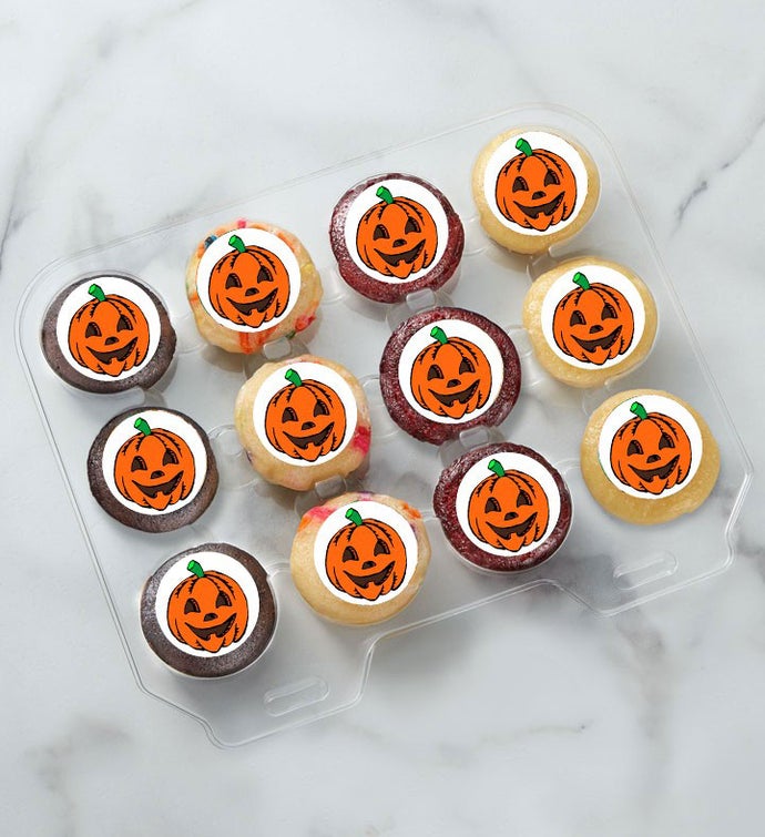 12-24 Mini Jack-O-Lantern Cupcakes